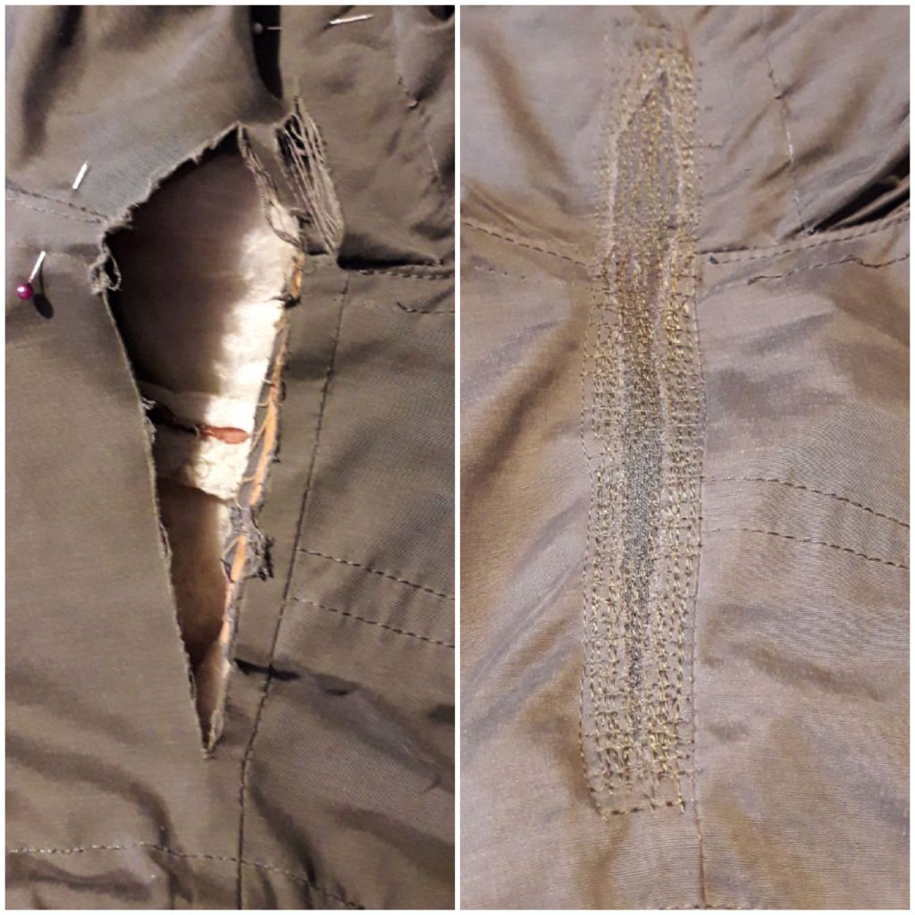 dessous de bras décousu